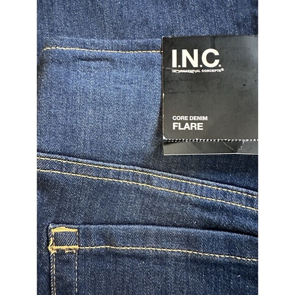I.N.C. International Concepts Women's Stretch High Rise Pull-On Flare Jean P 14 - Picture 8 of 8